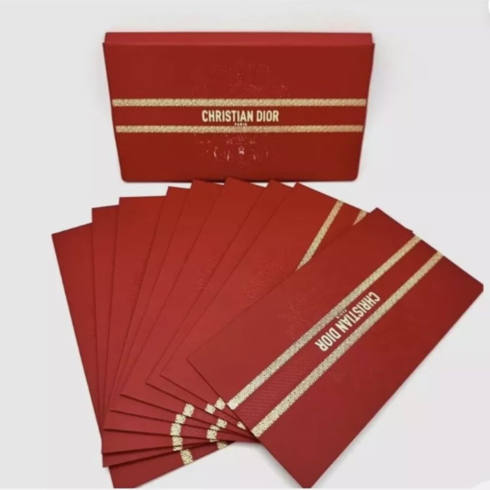 DIOR (8) Lucky Money Envelopes - SET NWT